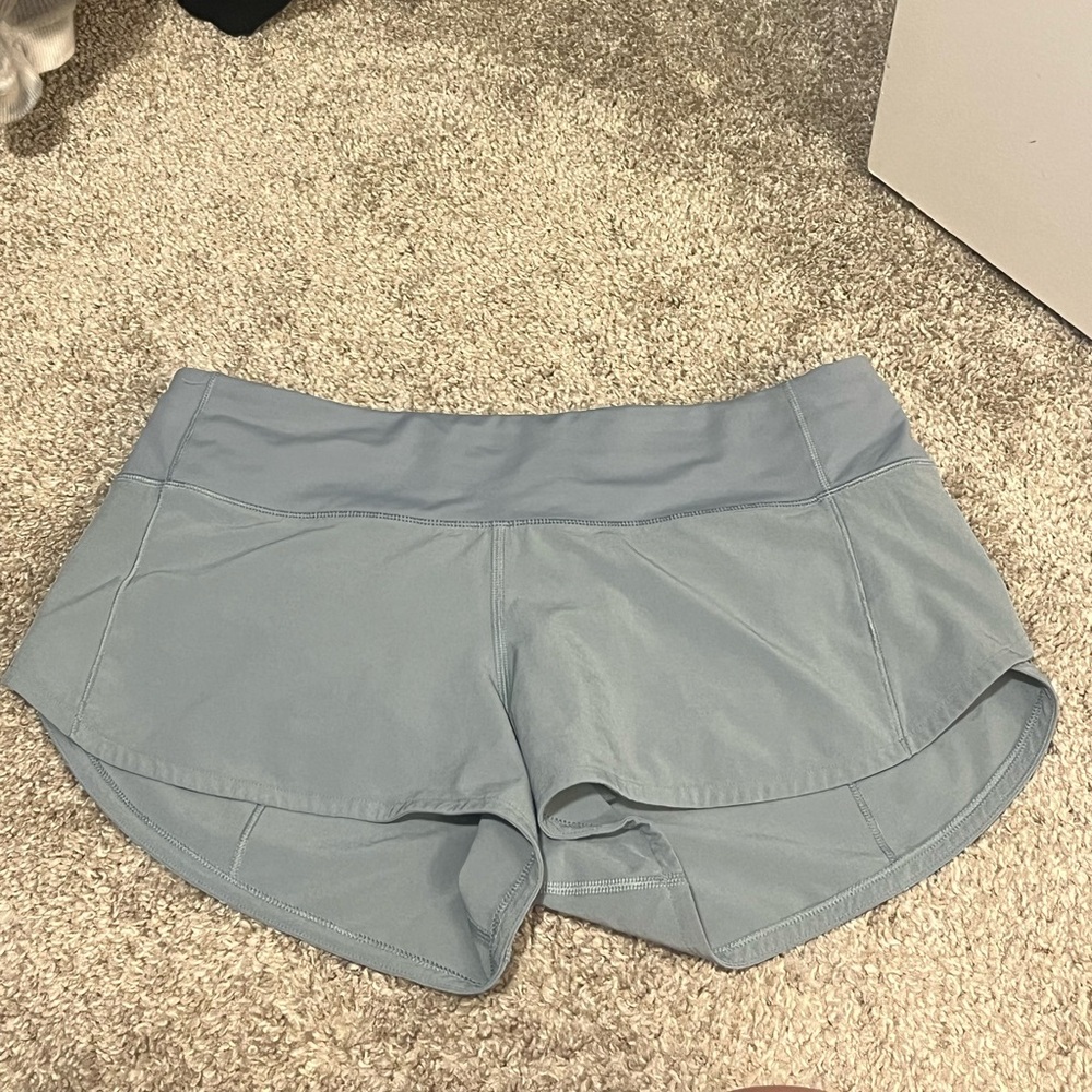 SOLD!!!! Lululemon grayish blue kinda like raindrop 2.5 inch speed ups